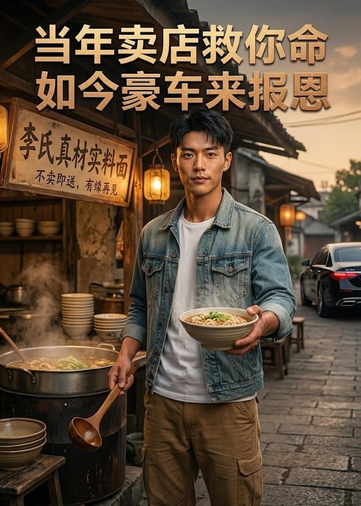 当年卖店救你命，如今豪车来报恩