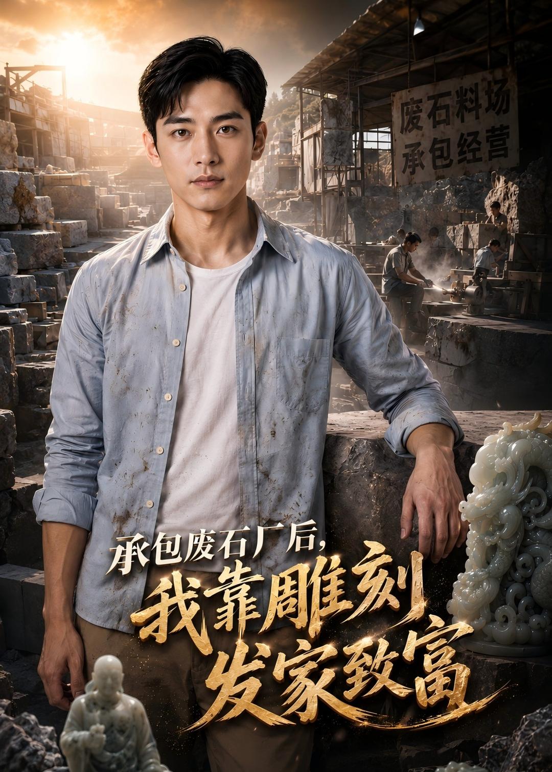 承包废石厂后，我靠雕刻发家致富