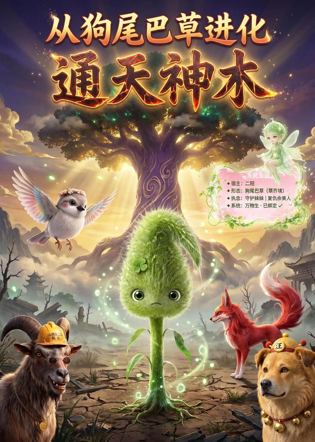 从狗尾巴草进化通天神木